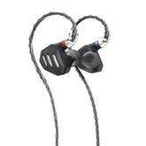 FiiO FH7s Hybrid In-Ear Monitors with sci-fi design and silver-plated cable.